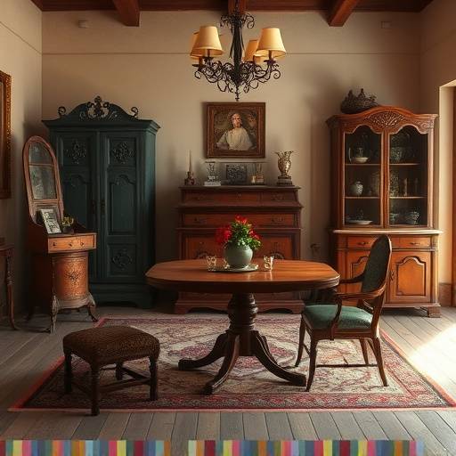 앤티크 가구와 소품으로 꾸며진 컨셉 스튜디오